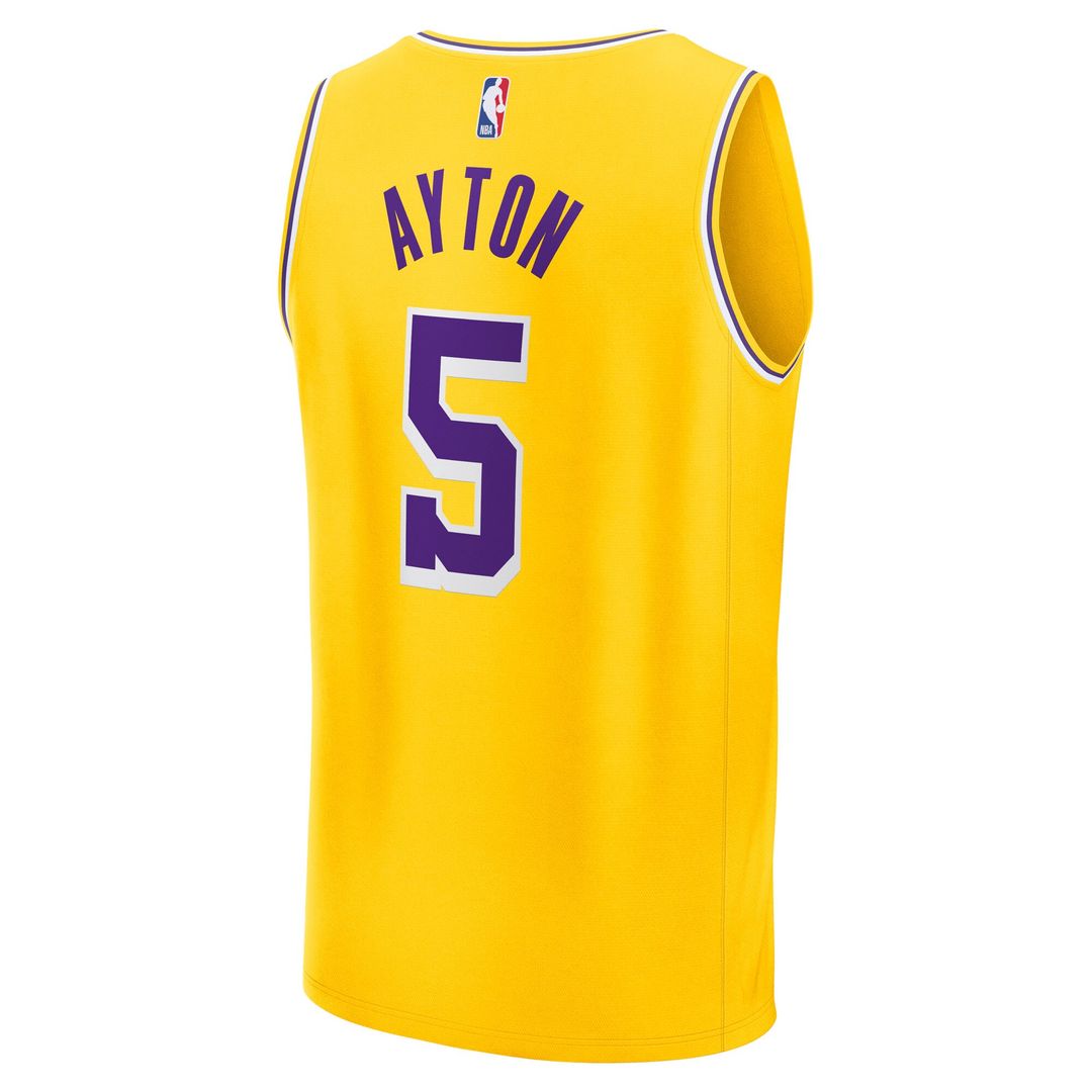 Los Angeles Lakers Deandre Ayton Fanatics Youth Fast Break Replica Player Jersey - Icon Edition - Gold