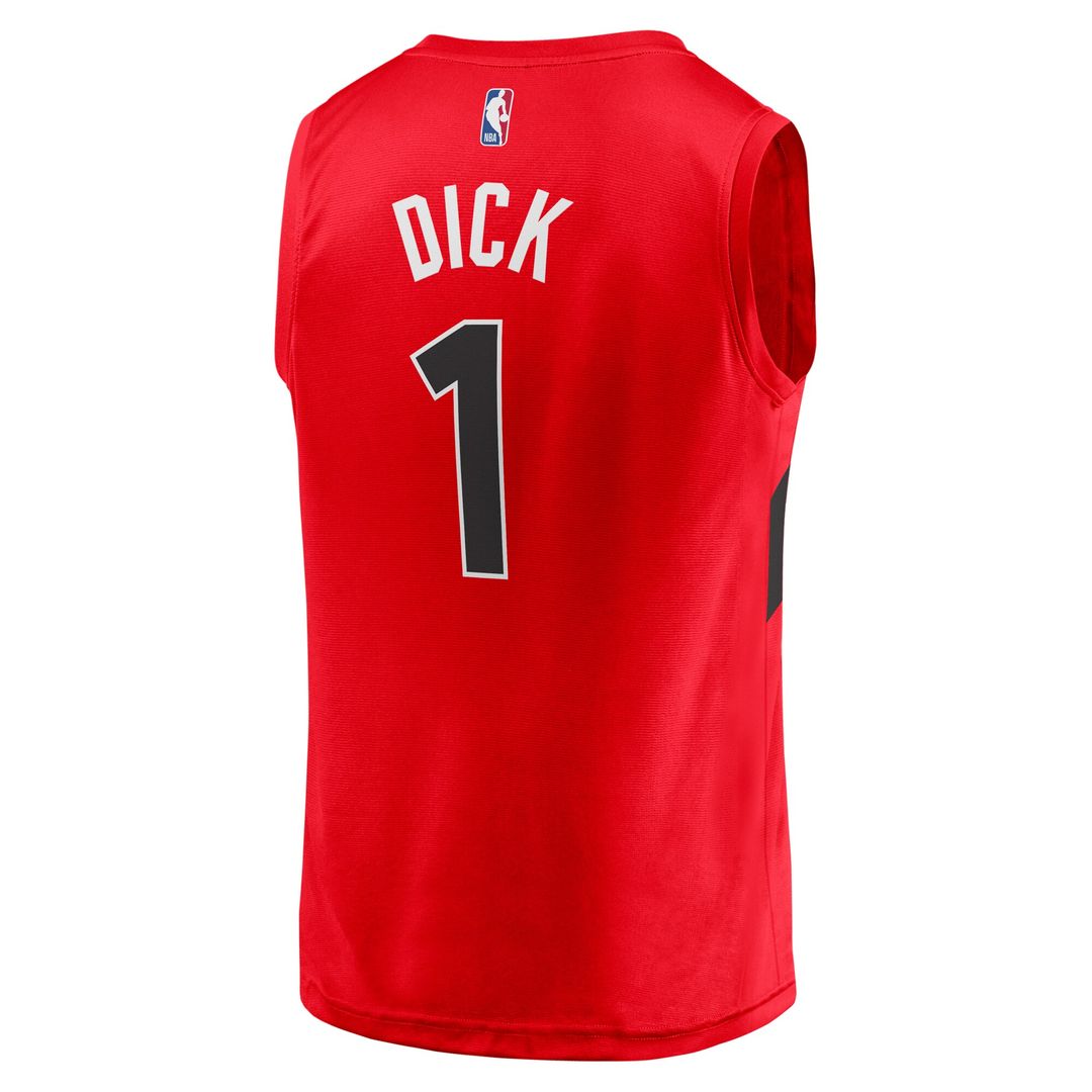 Toronto Raptors Gradey Dick Fanatics Fast Break Player Jersey - Icon Edition - Red