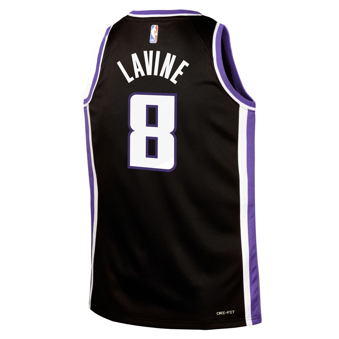 Sacramento Kings Zach LaVine Nike Youth Swingman Jersey - Icon Edition - Black