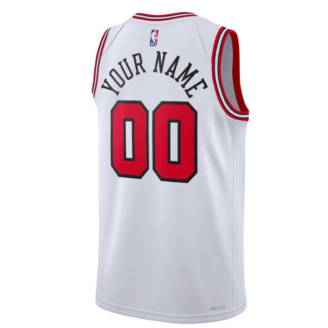 Chicago Bulls Nike Unisex Swingman Custom Jersey Red - Icon Edition