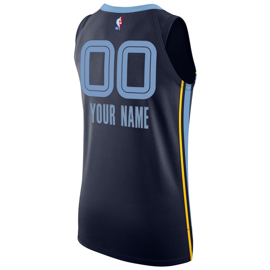 Memphis Grizzlies Nike 2020/21 Authentic Custom Jersey Navy - Icon Edition