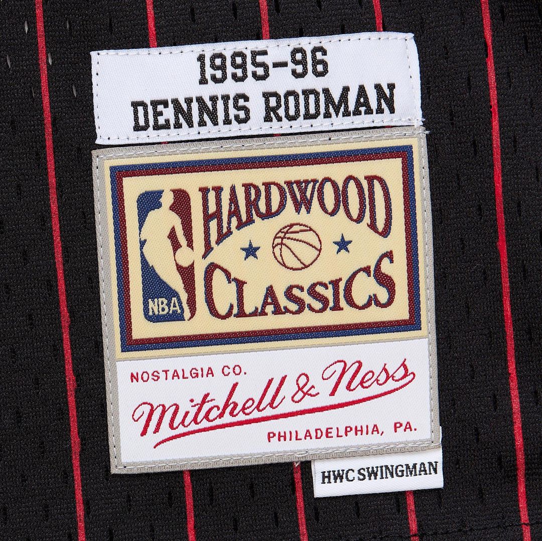 Chicago Bulls Dennis Rodman Youth 1995/96 Swingman Jersey - Black