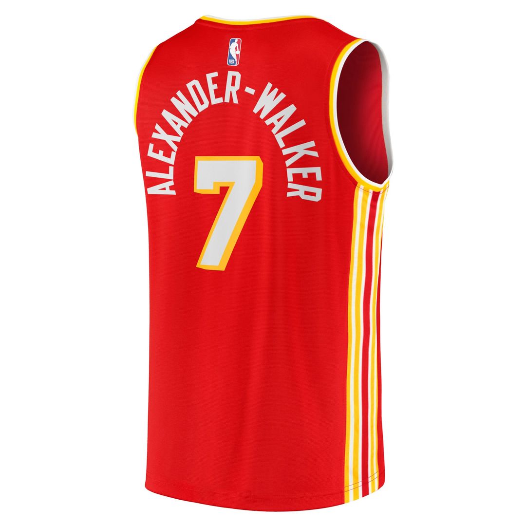 Atlanta Hawks Nickeil Alexander - Walker Fanatics Fast Break Replica Jersey - Red - Icon Edition