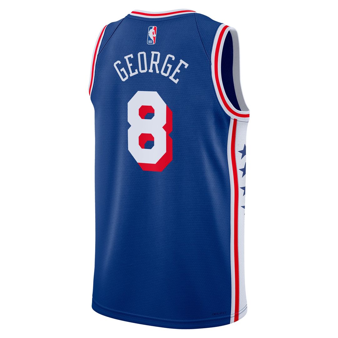 Philadelphia 76ers Paul George Nike Unisex 2024 Offseason Addition Nike Swingman Jersey - Royal