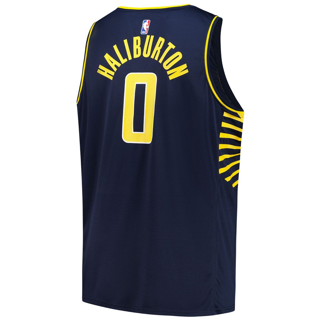 Indiana Pacers Tyrese Haliburton Fanatics Big & Tall Fast Break Jersey - Icon Edition - Navy