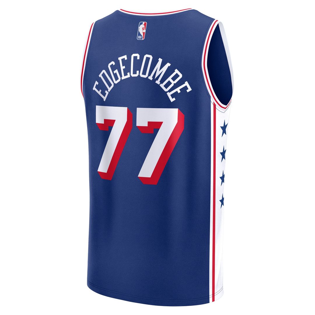 Philadelphia 76ers V. J. Edgecombe Fanatics 2025 NBA Draft First Round Pick Fast Break Replica Jersey - Icon Edition - Royal