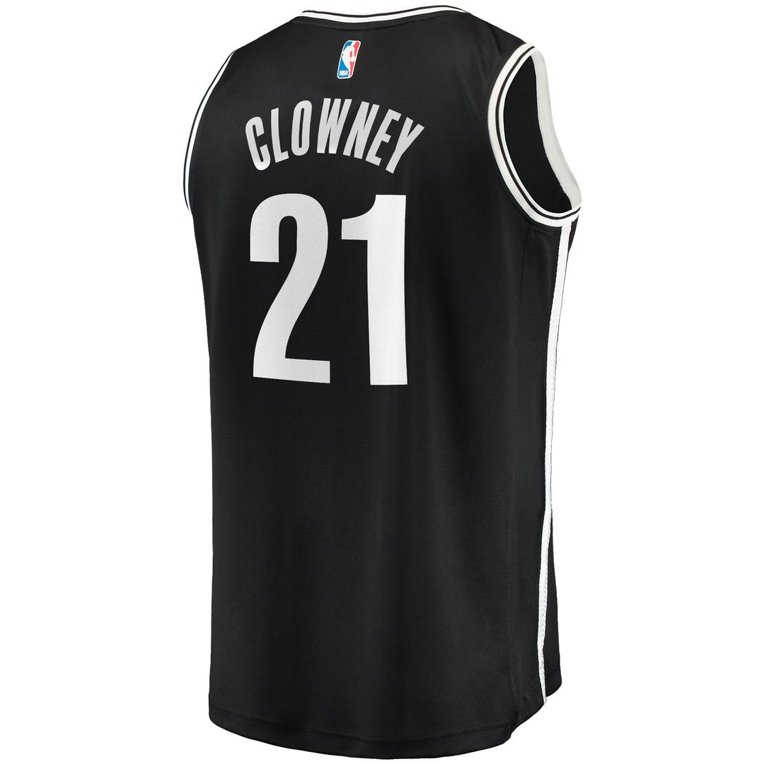 Brooklyn Nets Noah Clowney Fanatics Youth Fast Break Replica Jersey - Icon Edition - Black