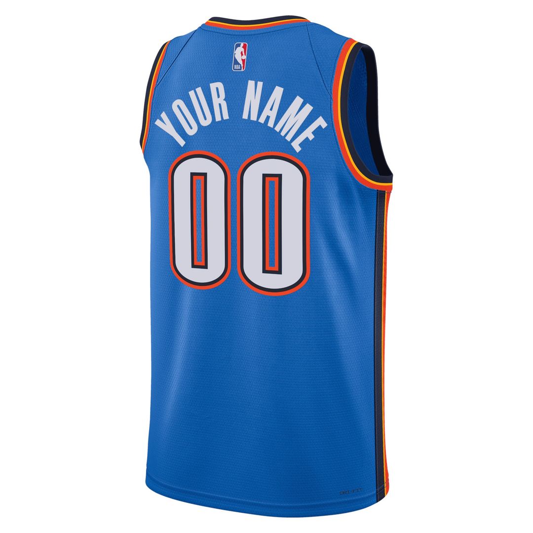 Oklahoma City Thunder Nike Unisex Swingman Custom Jersey White - Association Edition
