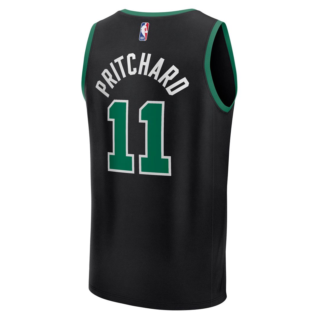 Boston Celtics Payton Pritchard Fanatics Fast Break Replica Player Jersey - Statement Edition - Black