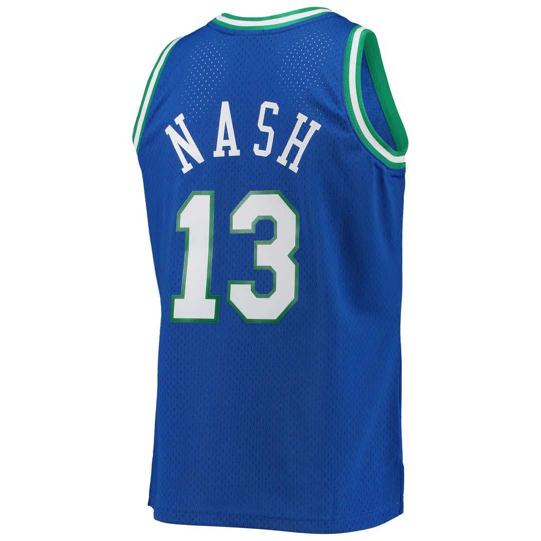 Dallas Mavericks Steve Nash Mitchell & Ness 1998/99 Hardwood Classics Swingman Jersey - Blue