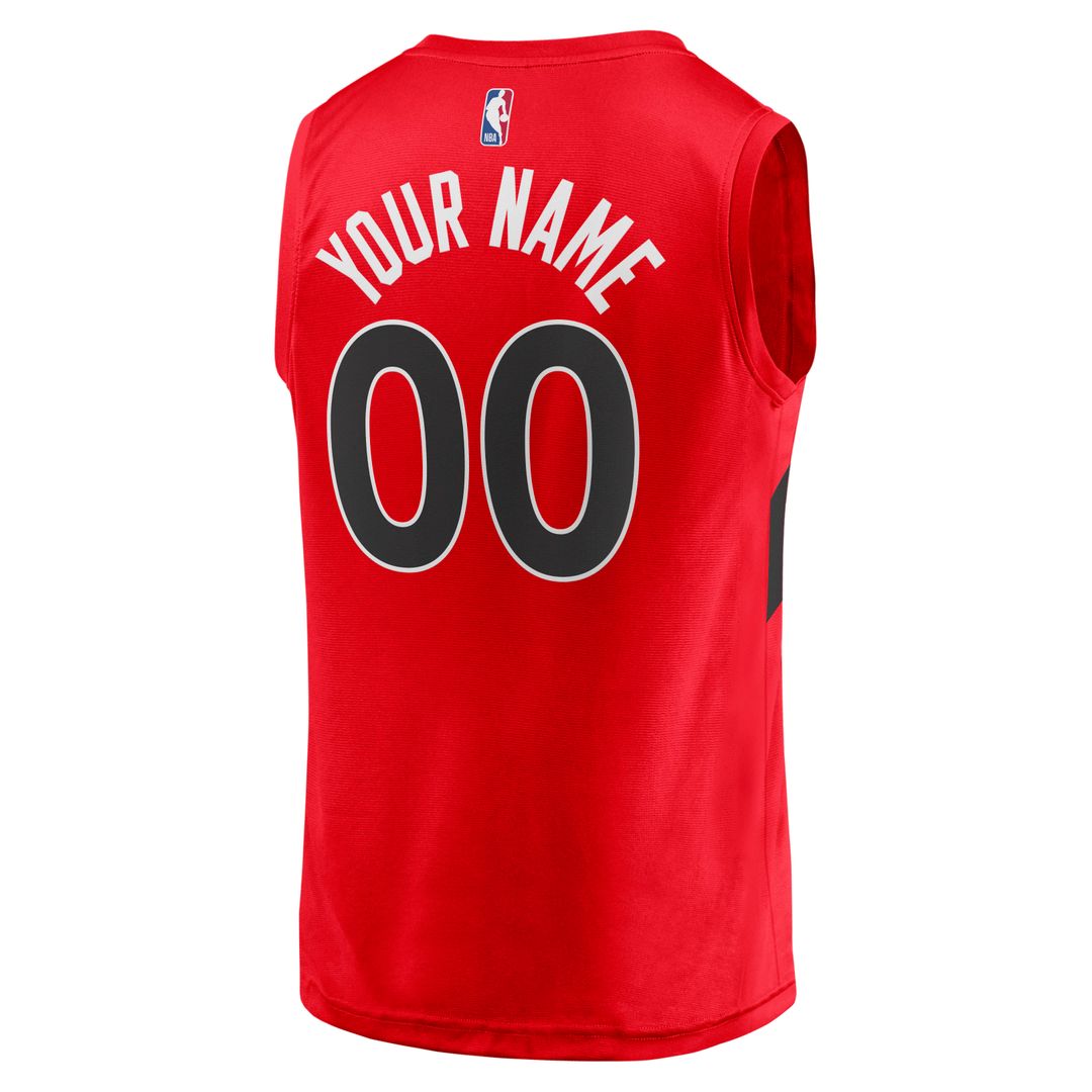 Toronto Raptors Fanatics Fast Break Replica Custom Jersey - Icon Edition - Red