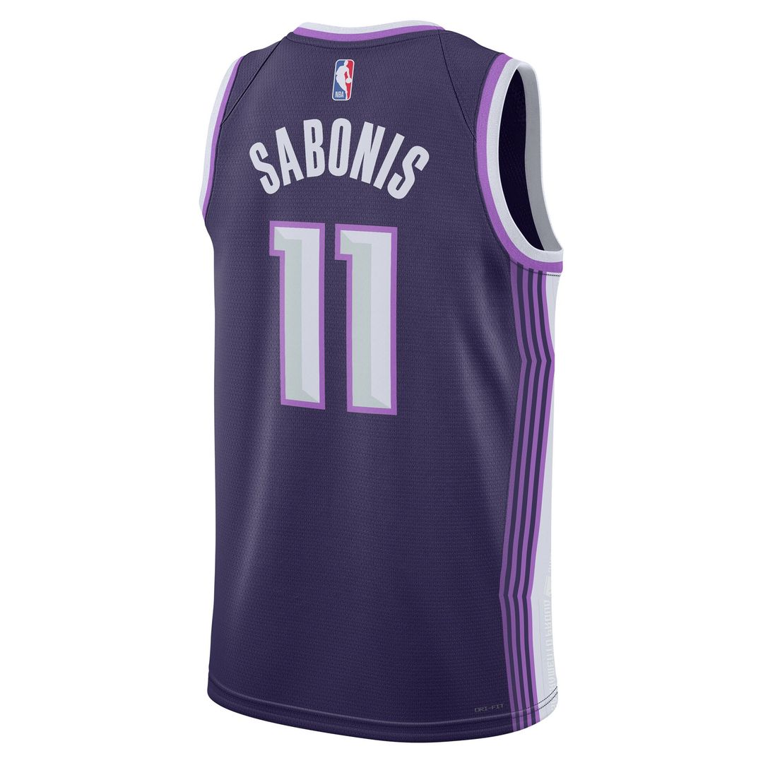 Sacramento Kings Domantas Sabonis Nike Unisex 2025/26 Swingman Jersey - Purple - City Edition