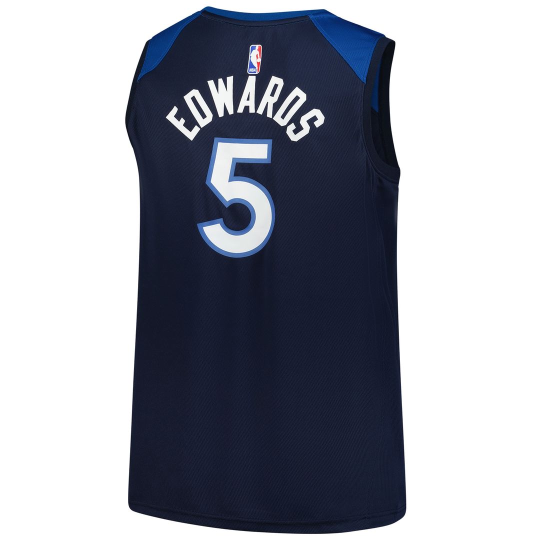 Minnesota Timberwolves Anthony Edwards Fanatics Big & Tall Fast Break Jersey - Icon Edition - Navy