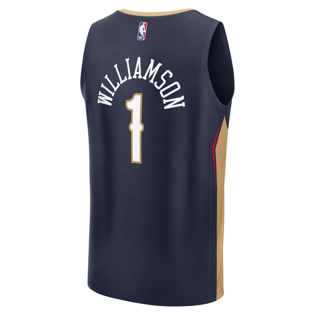 New Orleans Pelicans Zion Williamson Fanatics Fast Break Replica Player Jersey - Icon Edition - Navy