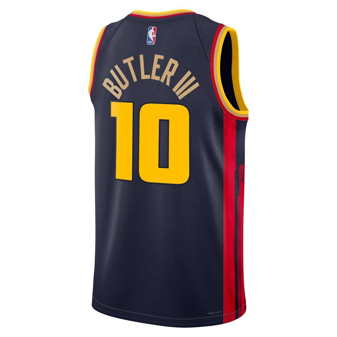 Golden State Warriors Jimmy Butler Nike Unisex Swingman Jersey - City Edition - Navy