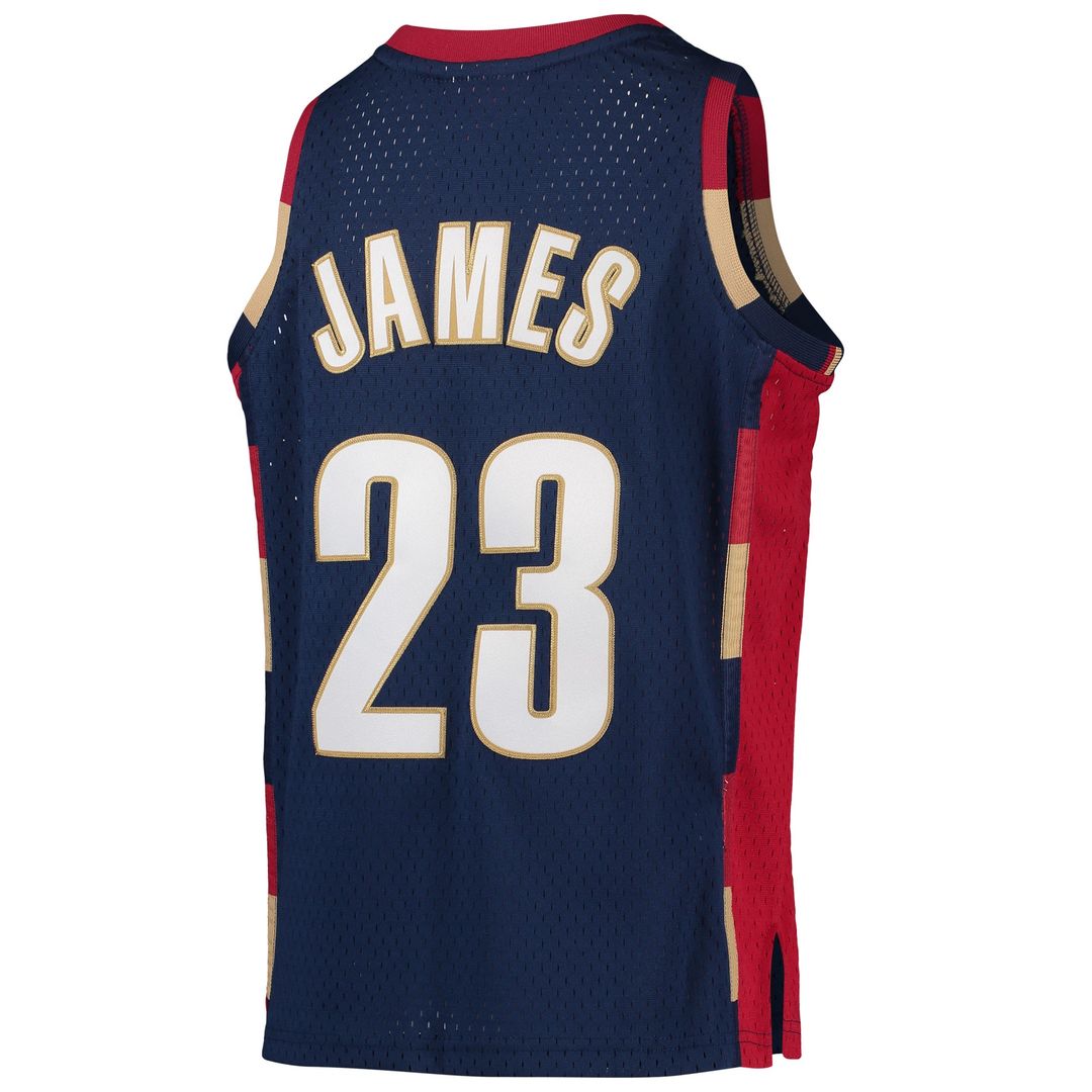 Cleveland Cavaliers LeBron James Mitchell & Ness Youth 2003 - 04 Hardwood Classics Swingman Jersey - Wine