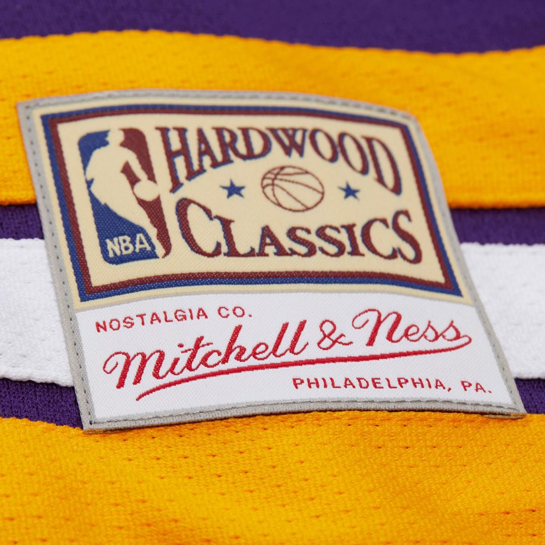 Los Angeles Lakers Shaquille O'Neal Mitchell & Ness Unisex Maxxed Out Fashion Hockey Jersey - Purple