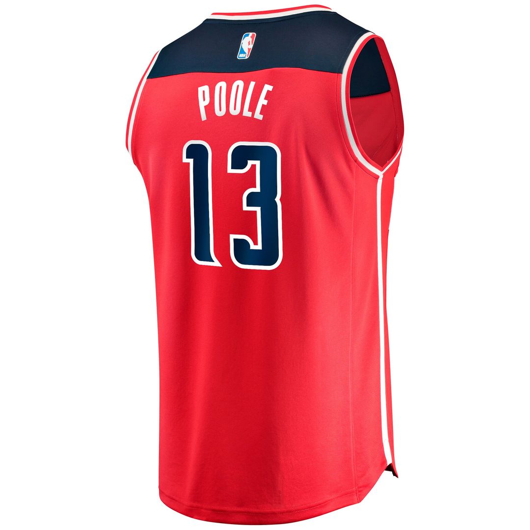 Washington Wizards Jordan Poole Fanatics Fast Break Player Jersey - Icon Edition - Red