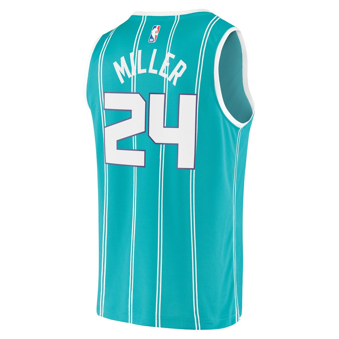 Charlotte Hornets Brandon Miller Fanatics Fast Break Replica Jersey - Icon Edition - Teal