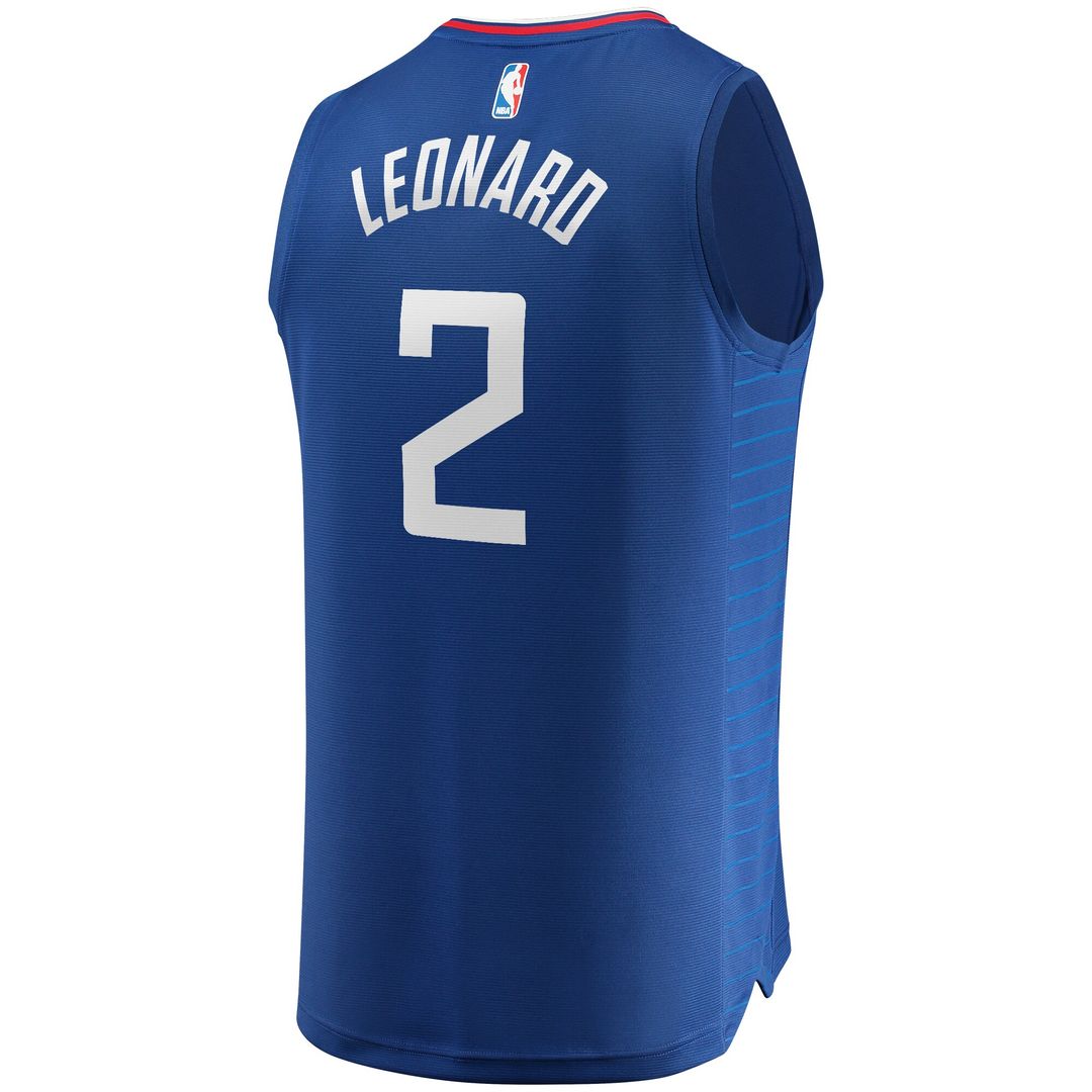 LA Clippers Kawhi Leonard Fanatics Youth Fast Break Player Jersey - Icon Edition - Royal