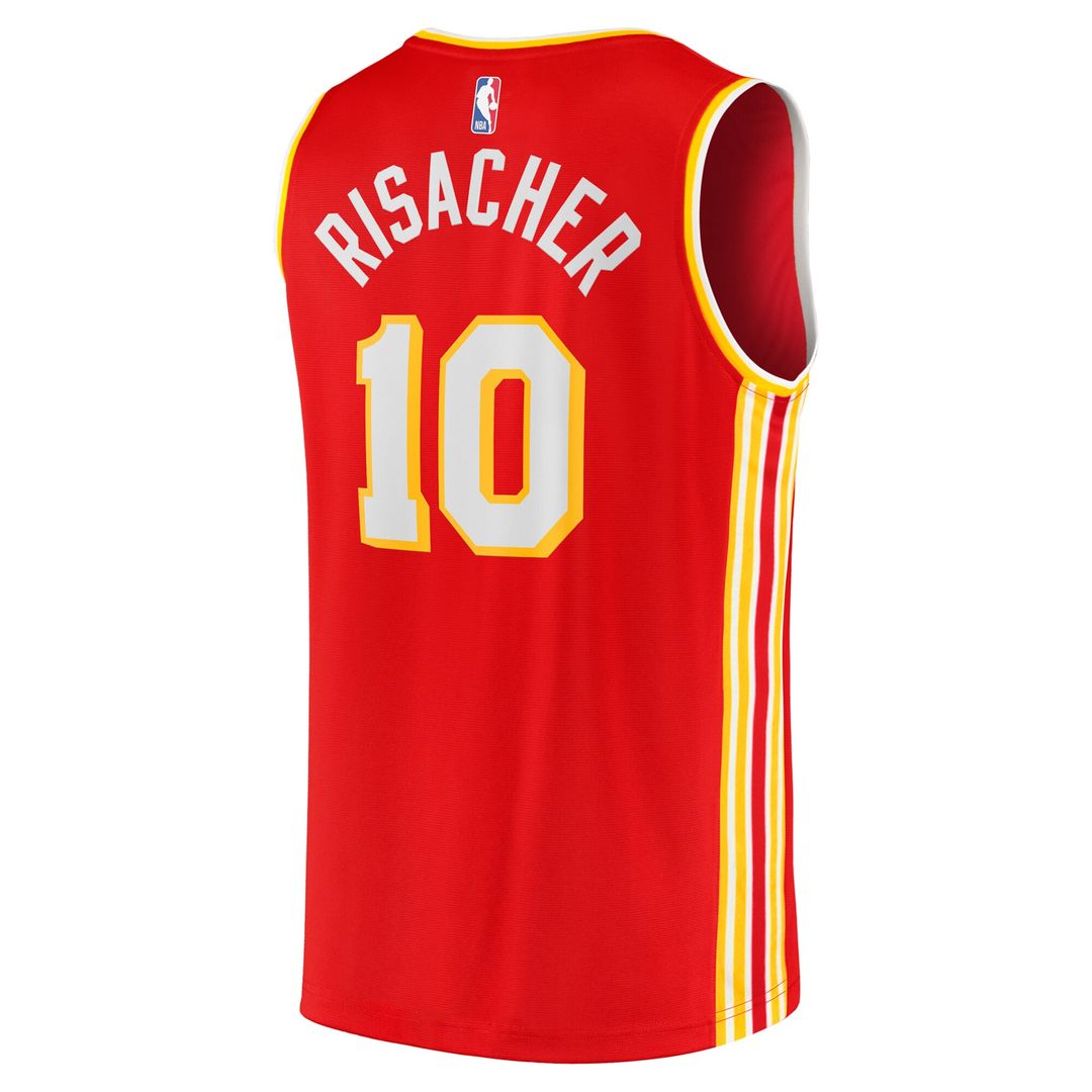 Atlanta Hawks Zaccharie Risacher Fanatics 2024 NBA Draft Fast Break Player Jersey - Icon Edition - Red