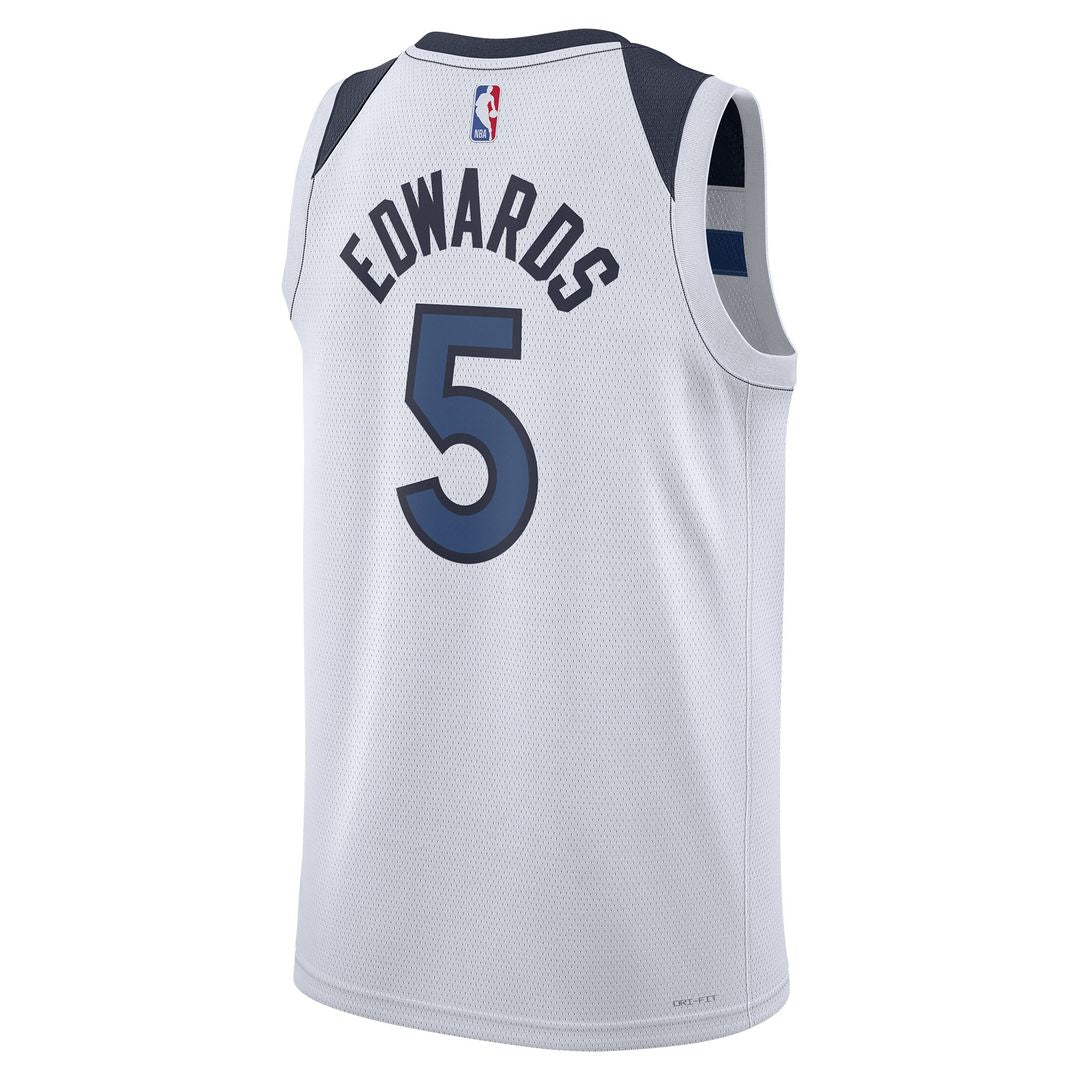 Minnesota Timberwolves Anthony Edwards Nike Unisex Swingman Jersey - Association Edition - White