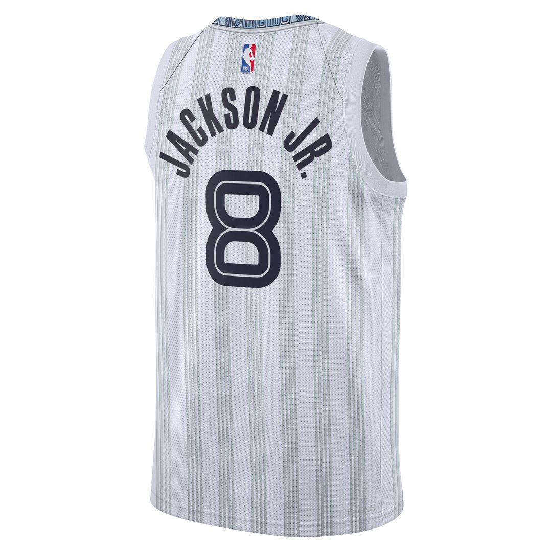 Memphis Grizzlies Jaren Jackson Jr. Nike Unisex 2025/26 Swingman Jersey - White - City Edition