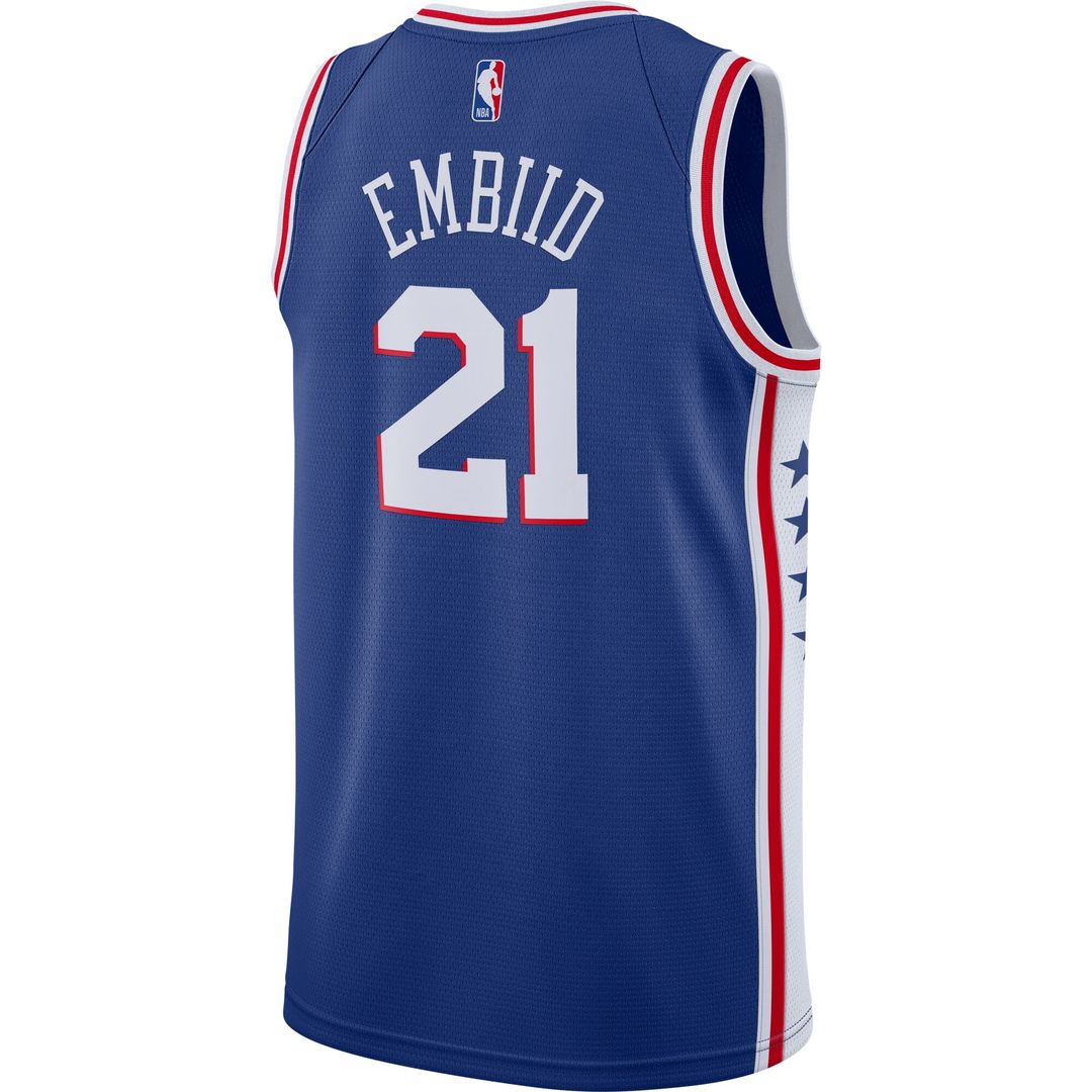 Philadelphia 76ers Joel Embiid Nike 2019/2020 Swingman Jersey - Icon Edition - Royal