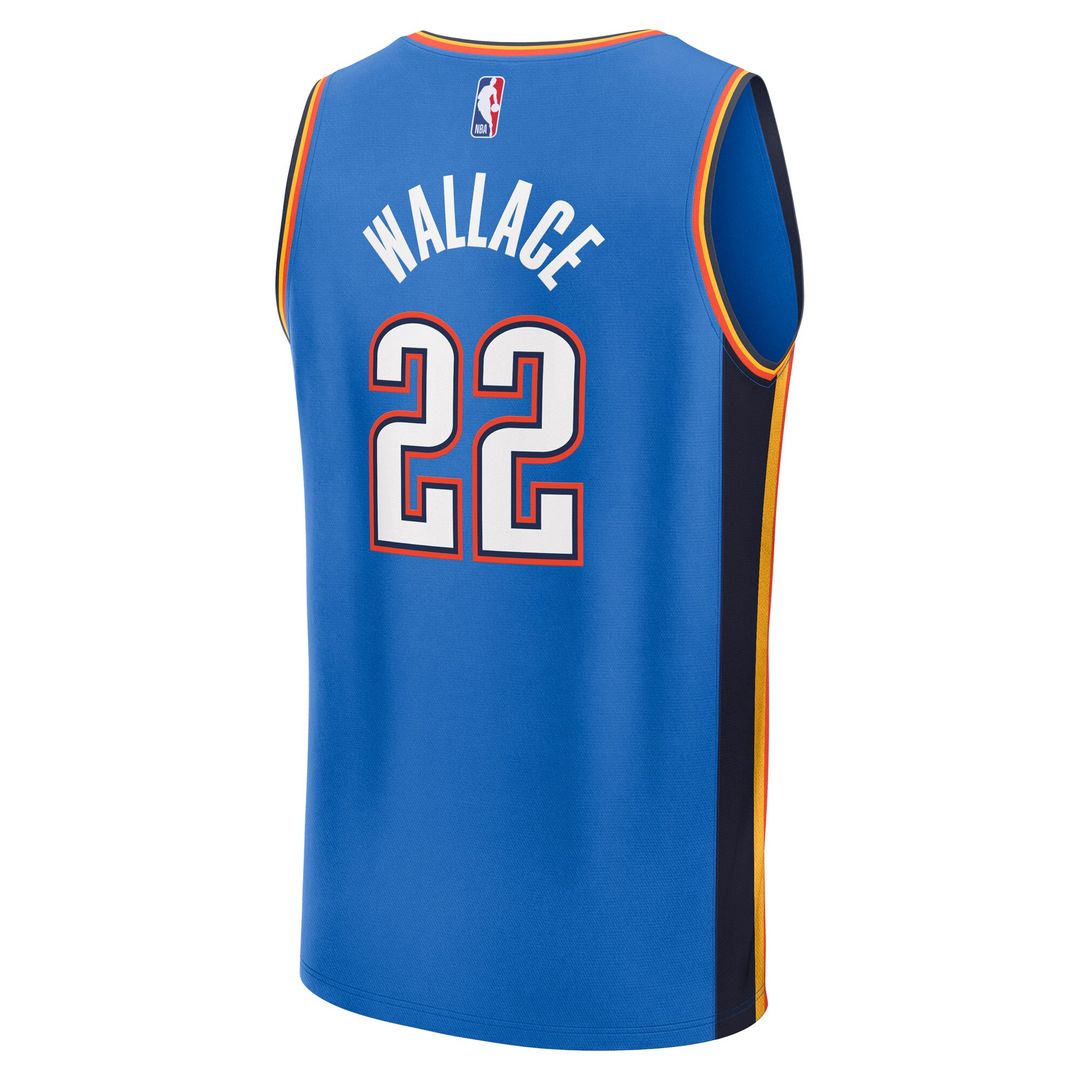 Oklahoma City Thunder Cason Wallace Fanatics Fast Break Replica Player Jersey - Icon Edition - Blue