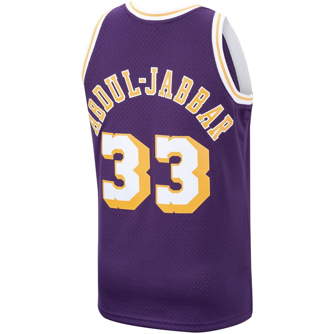 Los Angeles Lakers Kareem Abdul - Jabbar Mitchell & Ness Hardwood Classics Swingman Jersey - Purple