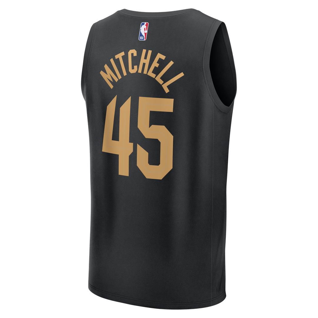 Cleveland Cavaliers Donovan Mitchell Fanatics Youth Fast Break Replica Jersey - Black - Statement Edition