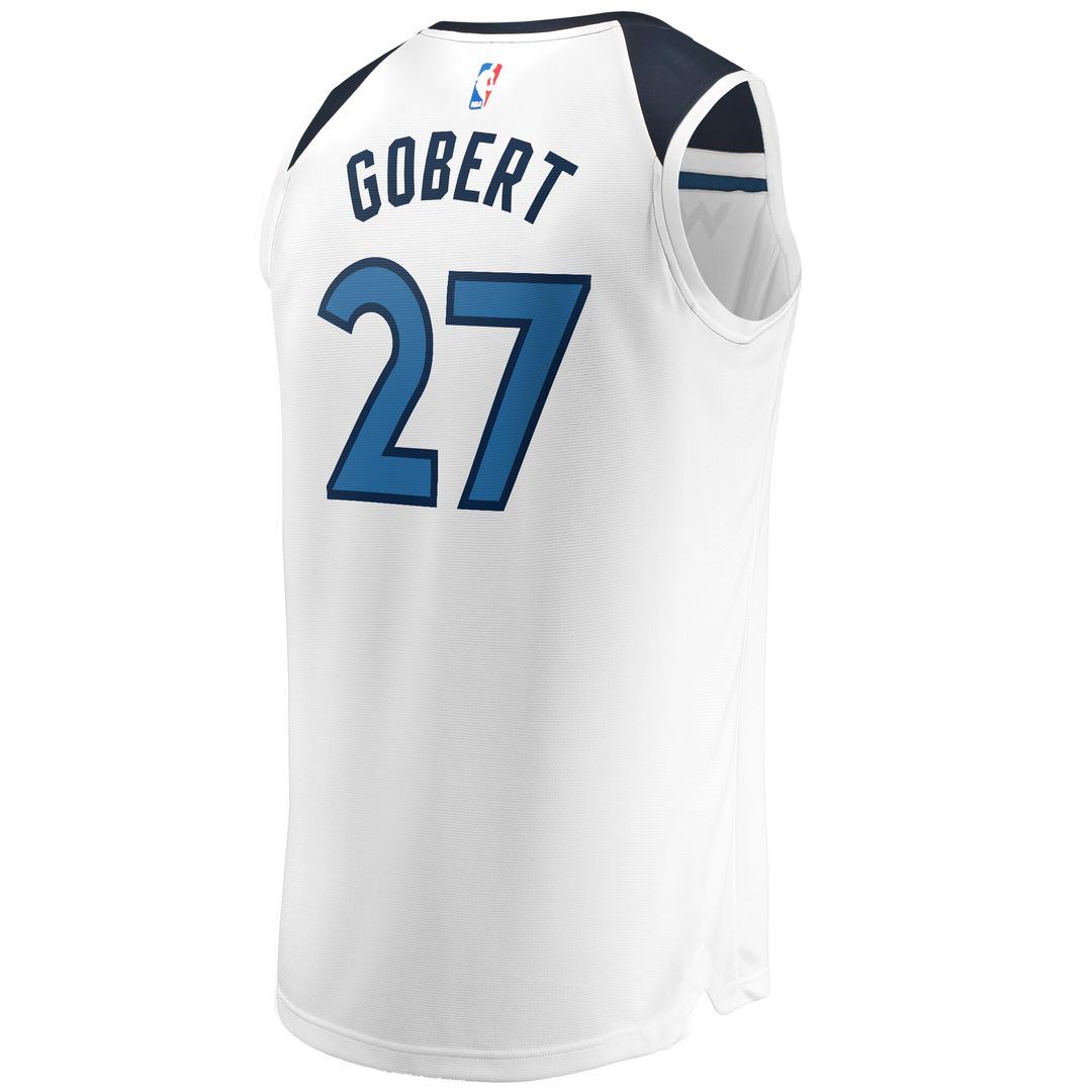 Minnesota Timberwolves Rudy Gobert Fanatics Fast Break Replica Player Jersey - Association Edition - White