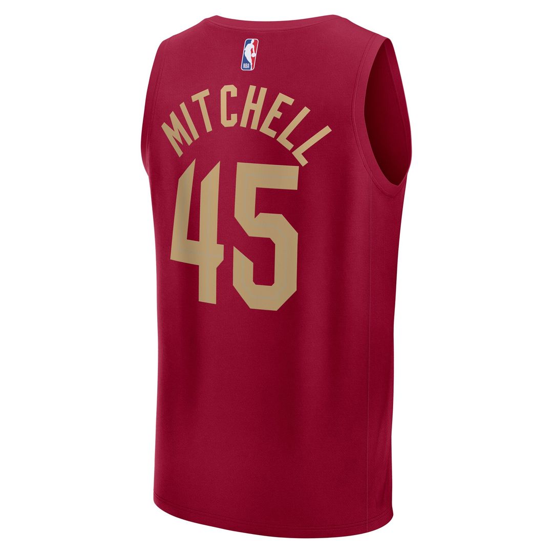 Cleveland Cavaliers Donovan Mitchell Fanatics Youth Fast Break Player Jersey - Icon Edition - Wine