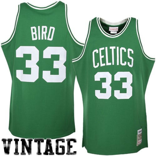Boston Celtics Larry Bird Mitchell & Ness 1985/86 Hardwood Classics Authentic Jersey - Kelly Green