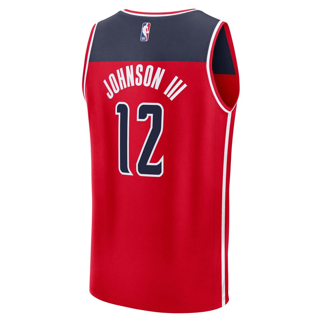 Washington Wizards Tre Johnson III Fanatics Youth 2025 NBA Draft First Round Pick Fast Break Replica Jersey - Icon Edition - Red