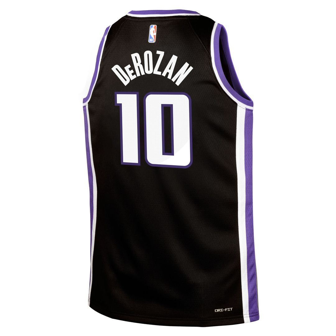 Sacramento Kings DeMar DeRozan Nike Youth Swingman Jersey - Icon Edition - Black