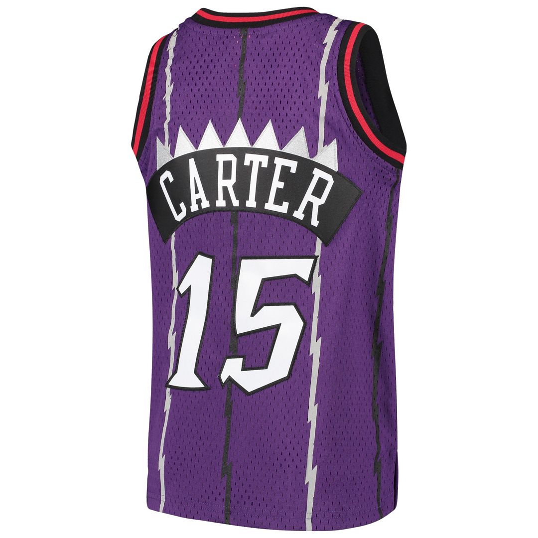 Toronto Raptors Vince Carter Mitchell & Ness Youth 1998/99 Hardwood Classics Swingman Throwback Jersey - Purple