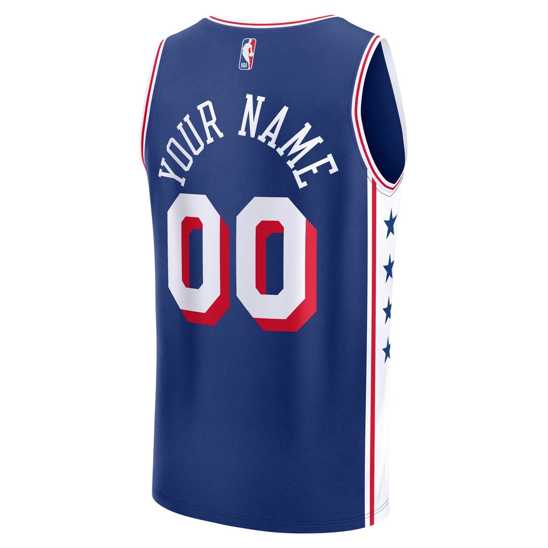 Philadelphia 76ers Fanatics Fast Break Custom Jersey - Icon Edition - Red