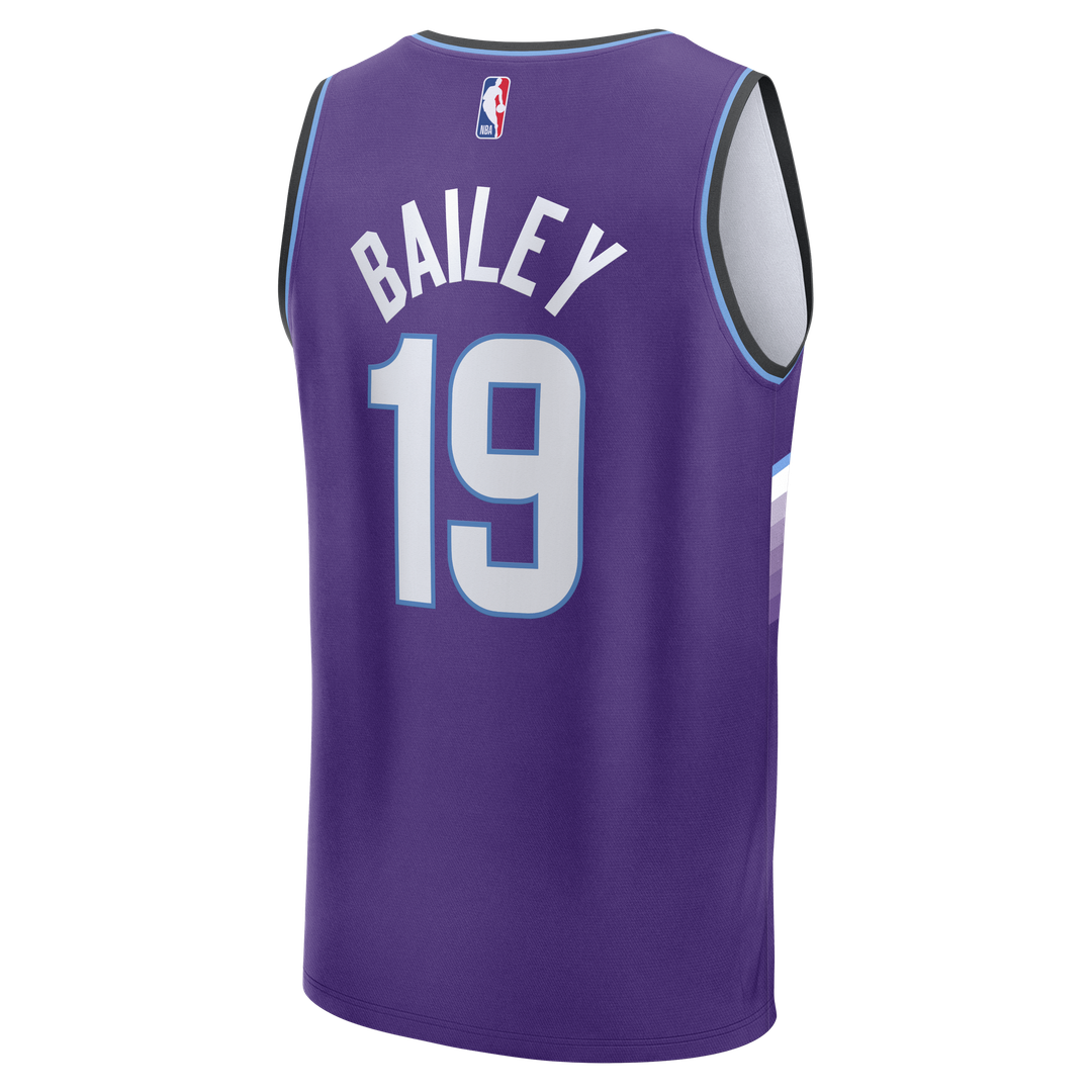 Utah Jazz Ace Bailey Fanatics Fast Break Replica Jersey - Purple - Icon Edition