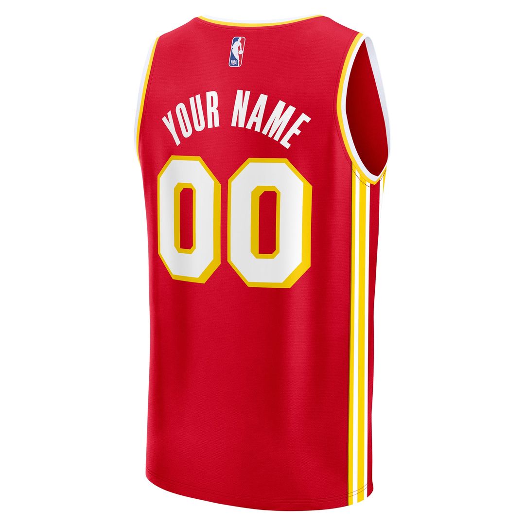 Atlanta Hawks Fanatics Fast Break Custom Jersey - Icon Edition - Red