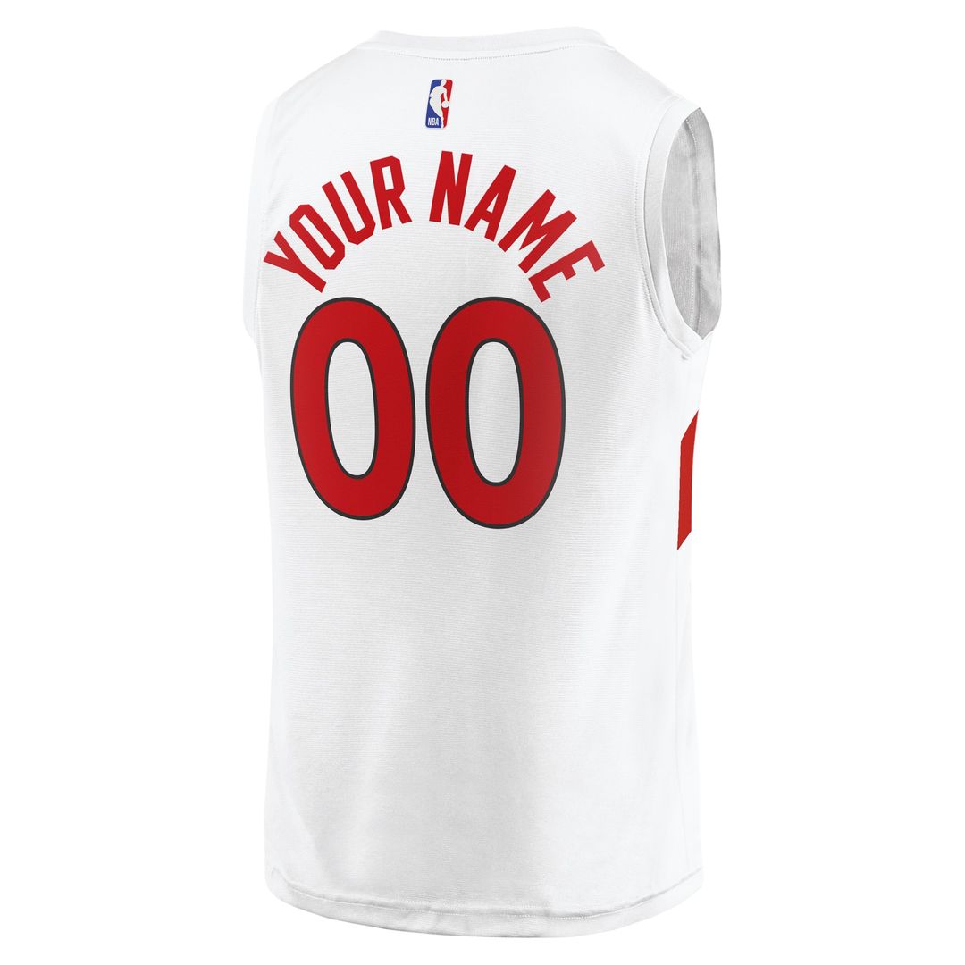 Toronto Raptors Fanatics Fast Break Custom Replica Jersey - Association Edition - White