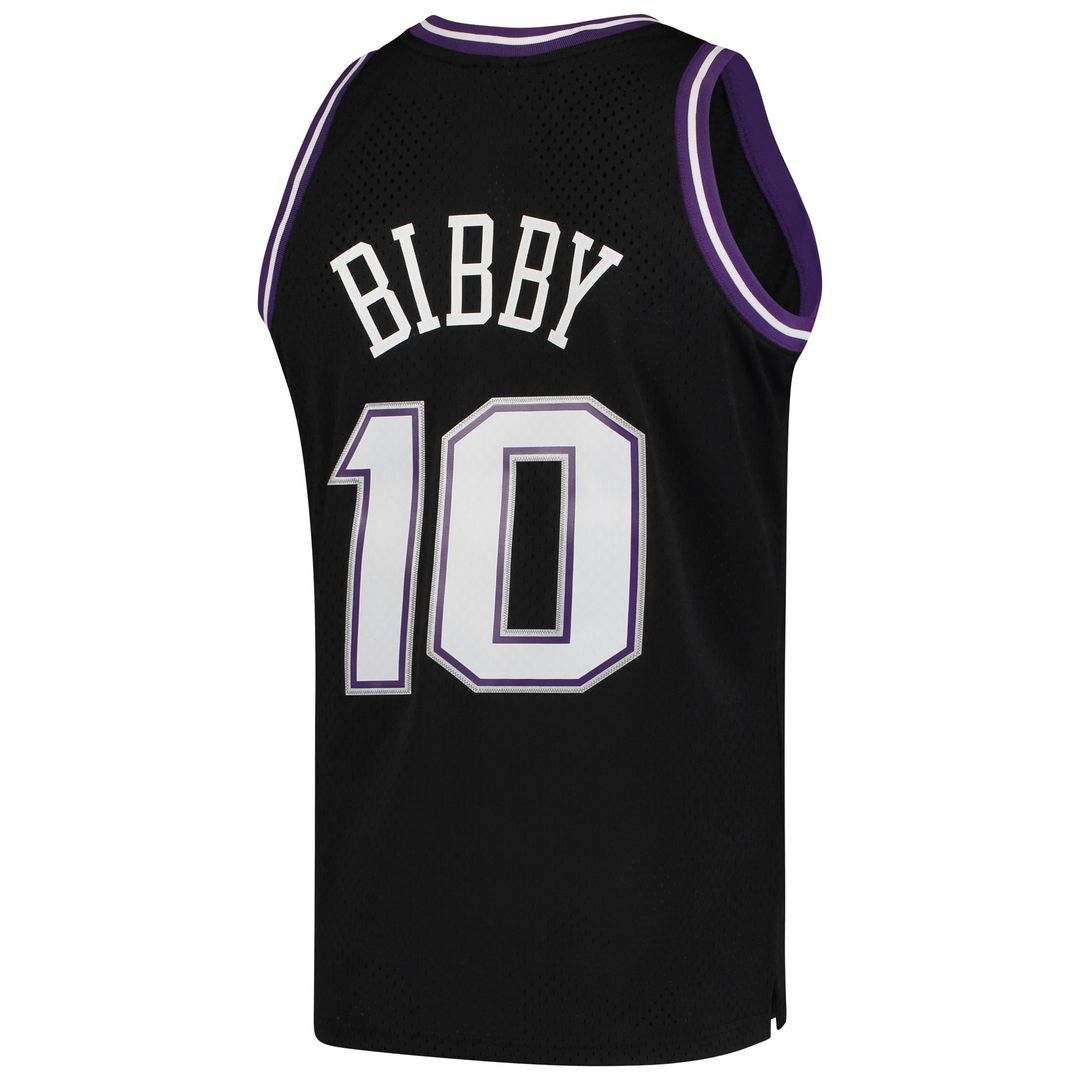 Sacramento Kings Mike Bibby Mitchell & Ness Hardwood Classics Swingman Jersey - Black
