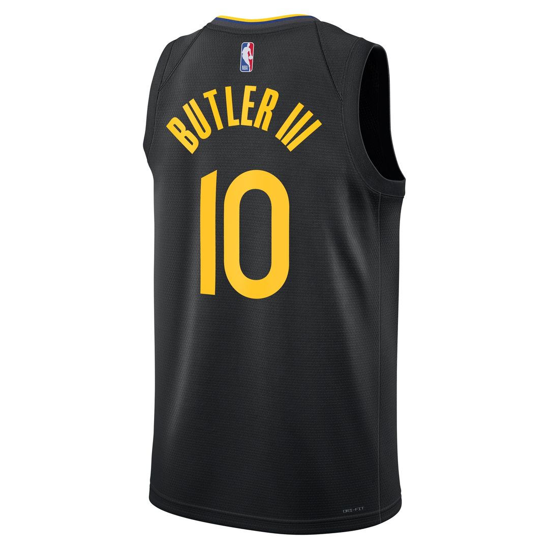 Golden State Warriors Jimmy Butler Jordan Brand Unisex Swingman Jersey - Statement Edition - Black