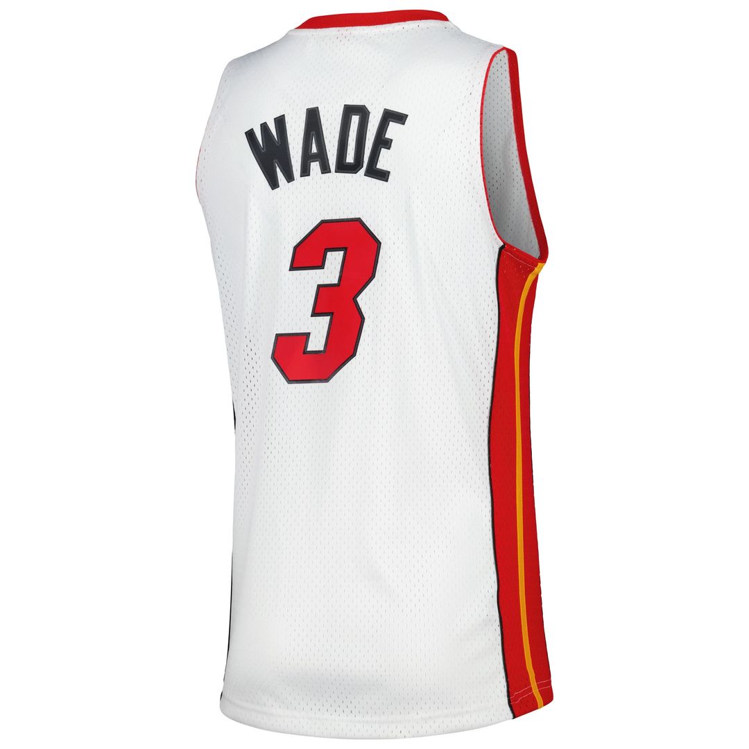 Miami Heat Dwyane Wade Mitchell & Ness 2005/06 Hardwood Classics Swingman Jersey - White