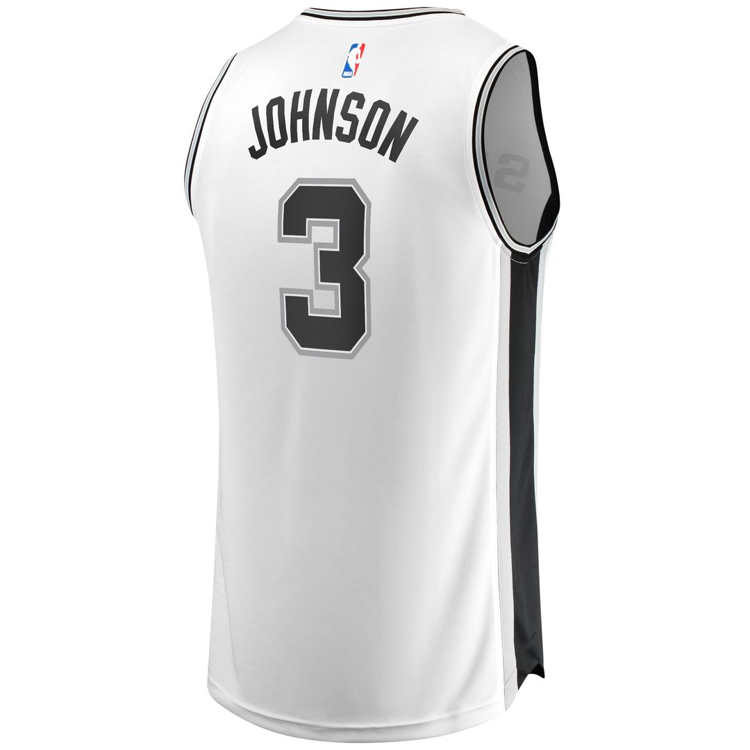 San Antonio Spurs Keldon Johnson Fanatics Fast Break Association Jersey - White