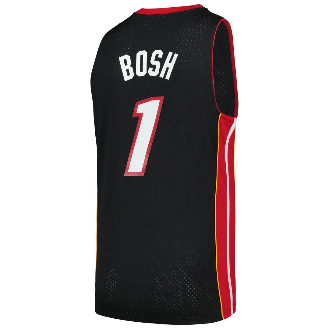 Miami Heat Chris Bosh Mitchell & Ness 2012/13 Hardwood Classics Swingman Jersey - Black