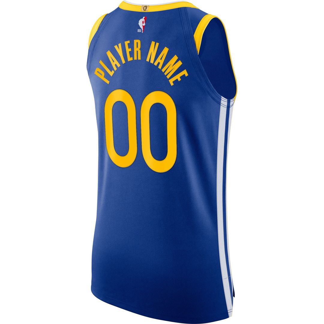 Golden State Warriors Nike 2020/21 Authentic Custom Jersey Blue - Icon Edition