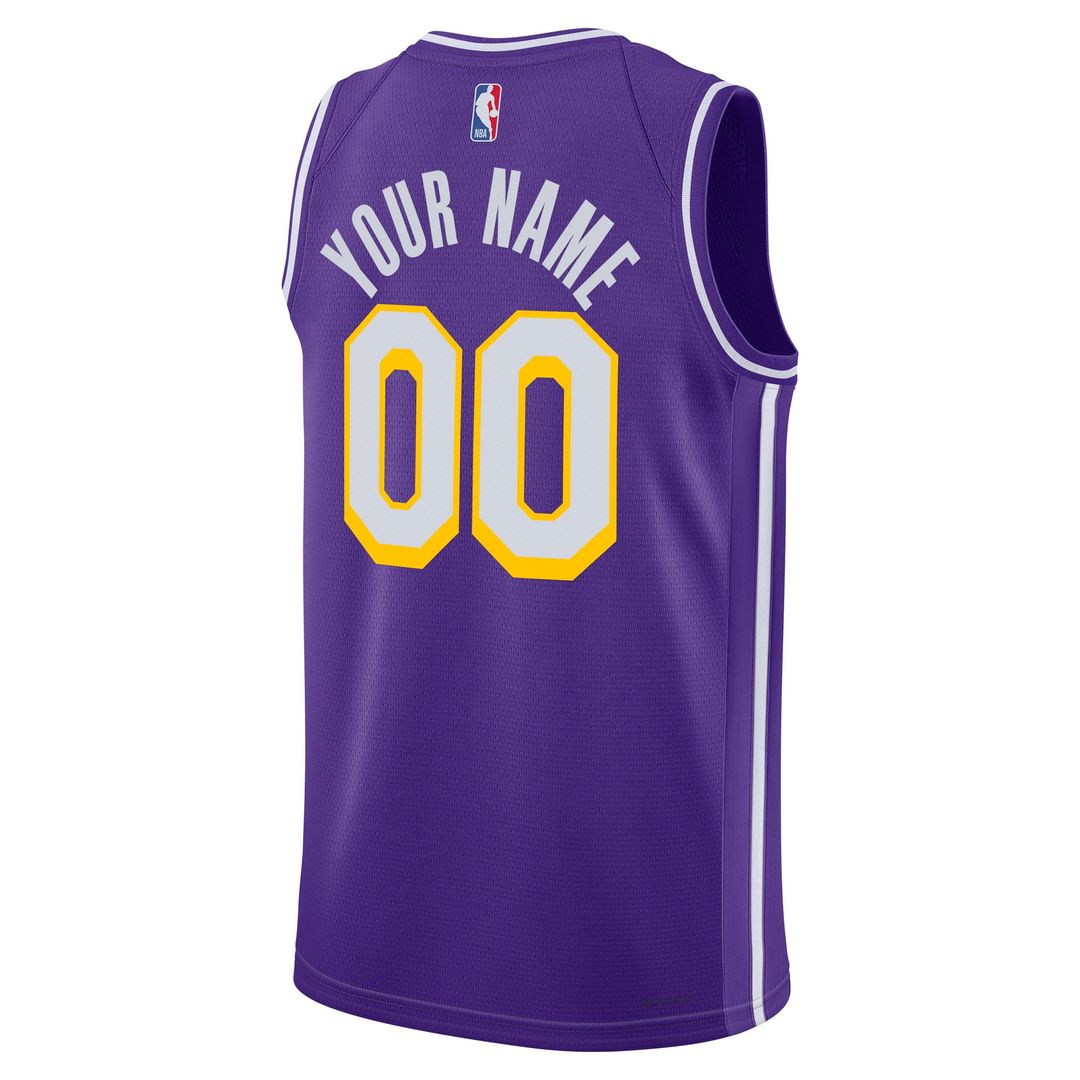 Los Angeles Lakers Jordan Brand Unisex Swingman Custom Jersey - Statement Edition - Purple