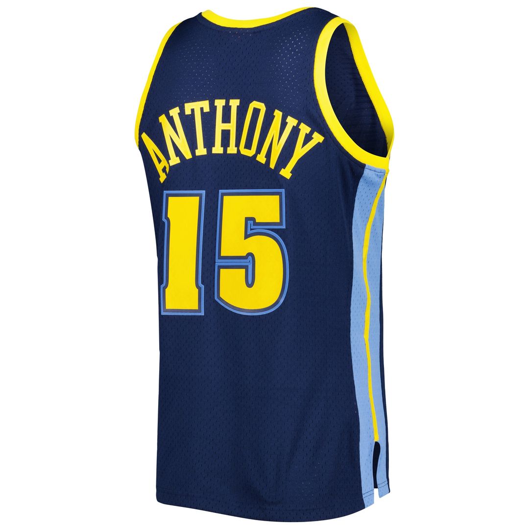 Denver Nuggets Carmelo Anthony Mitchell & Ness Hardwood Classics Swingman Jersey - Navy