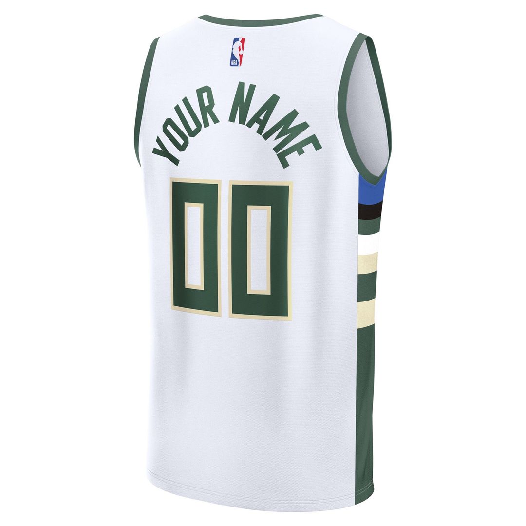 Milwaukee Bucks Fanatics Fast Break Custom Jersey - Icon Edition - Green